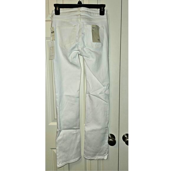 New Anthropologie x Pilcro The Yaya Mid-Rise Crop Flare Jeans $148 WHITE 23T - Picture 6 of 7